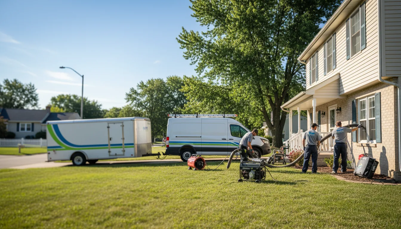 Flooded Basement Restoration And Cleanup With Repair in Lovejoy, IL near me
